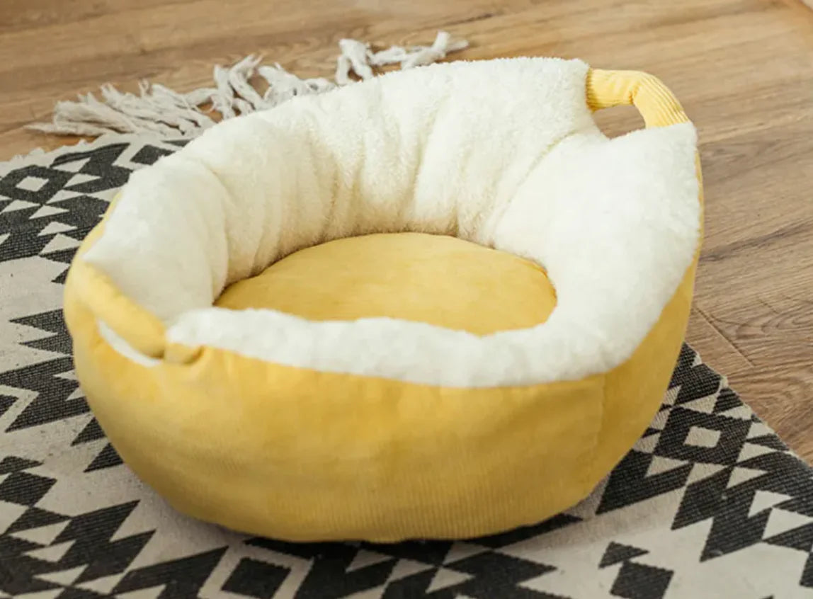 Plush Pet Nest Cat Bed