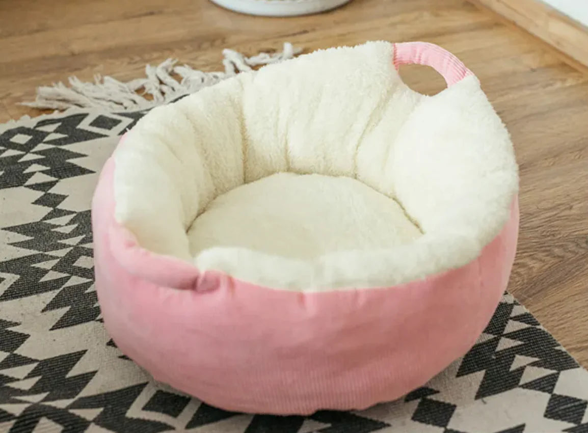 Plush Pet Nest Cat Bed